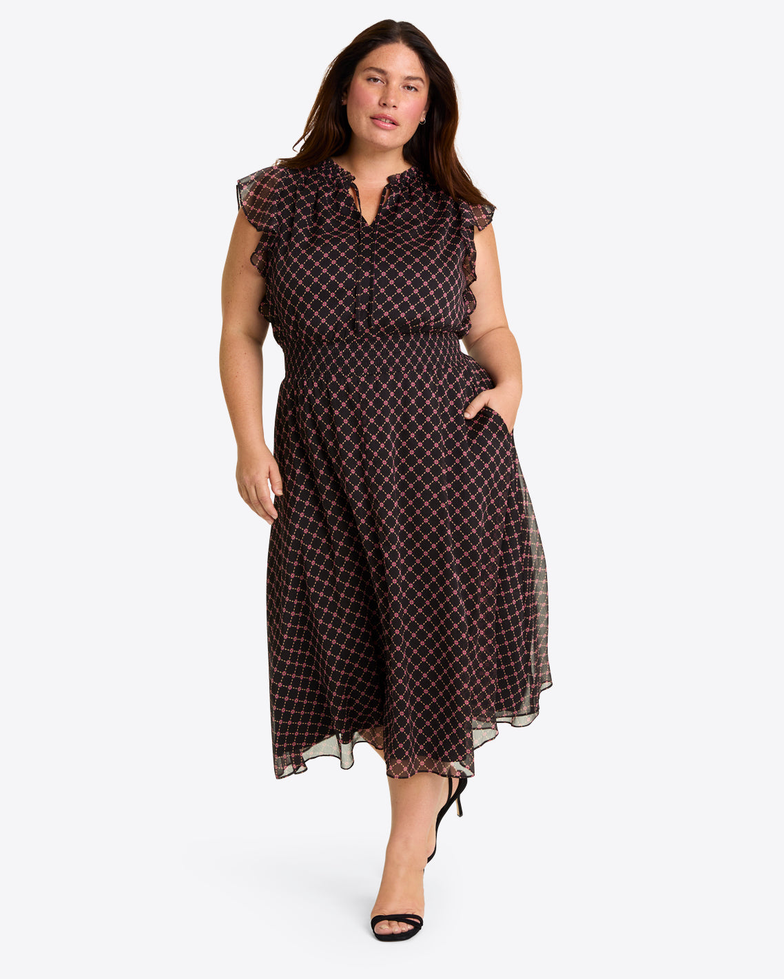Tenille Dress in Crinkle Chiffon | Draper James Sale