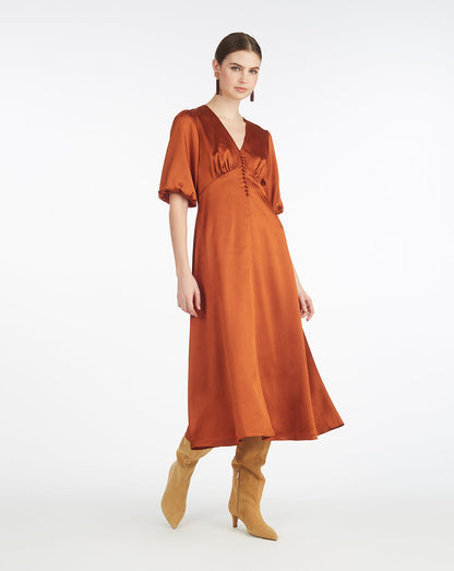 Maisy Midi Dress in Gingerbread | Draper James Quality