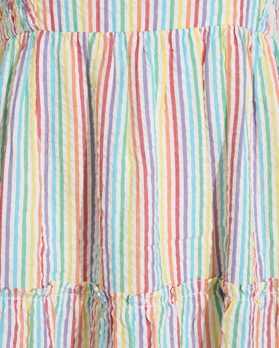 Taylor Tiered Midi Dress in Rainbow Stripes | Draper James Special Offer