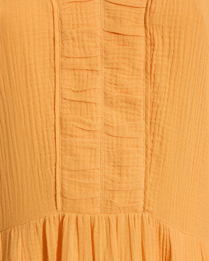 Chloe V-Neck Midi Dress in Crinkle Cotton | Draper James Popular