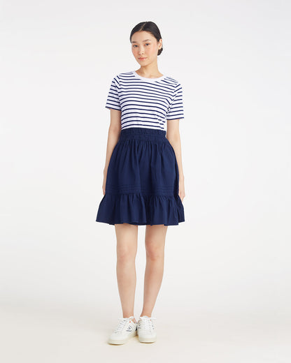 Wilson Mini Dress in Navy Stripe | Draper James New