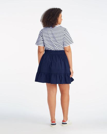 Wilson Mini Dress in Navy Stripe | Draper James New