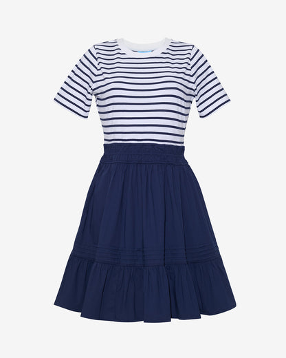 Wilson Mini Dress in Navy Stripe | Draper James New