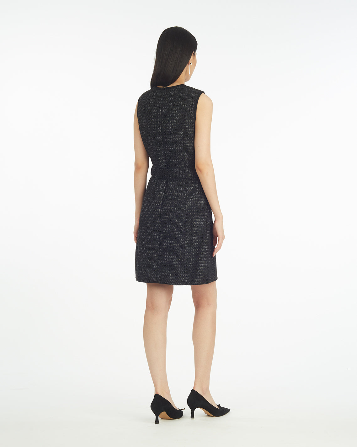 Sadie Belted Shift Dress in Tweed | Draper James Deals