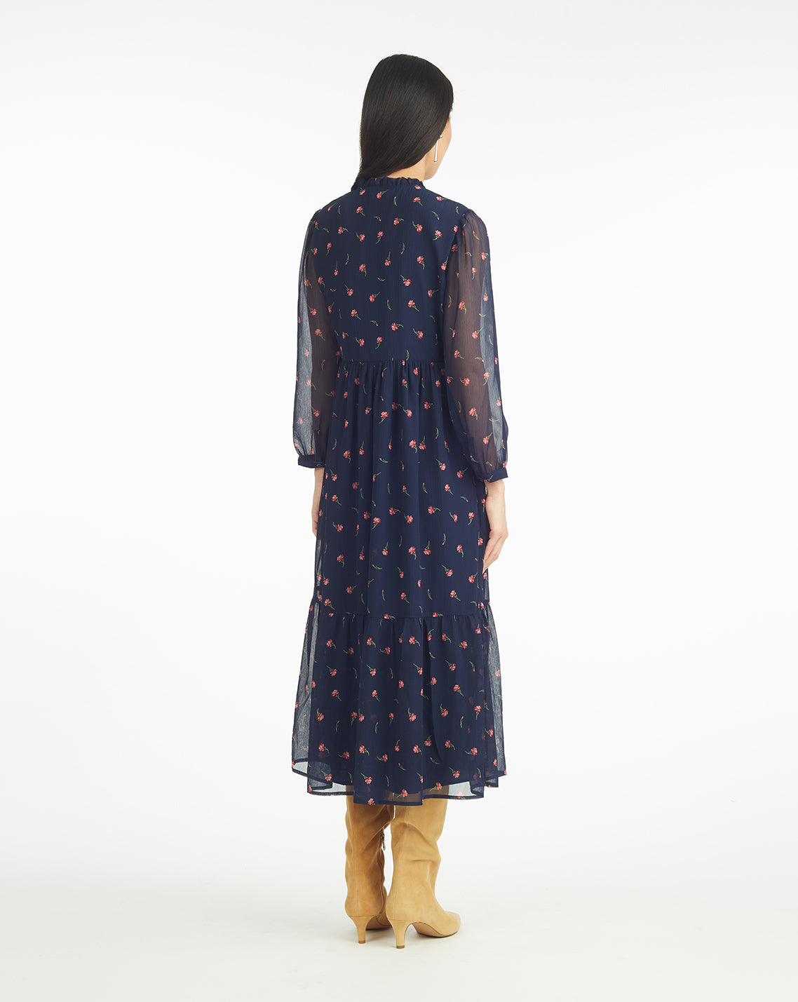 Katie Midi Dress in Ditsy Autumn Flowers | Draper James Latest