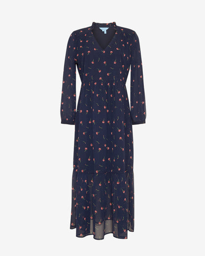 Katie Midi Dress in Ditsy Autumn Flowers | Draper James Latest