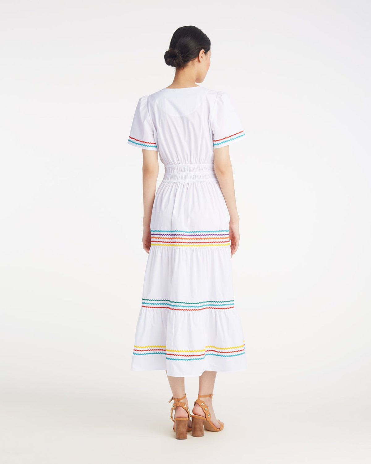 Hollie Midi Dress in Rainbow Ric Rac | Draper James Value
