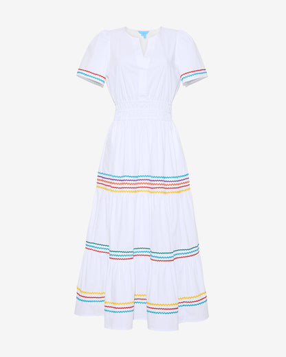 Hollie Midi Dress in Rainbow Ric Rac | Draper James Value