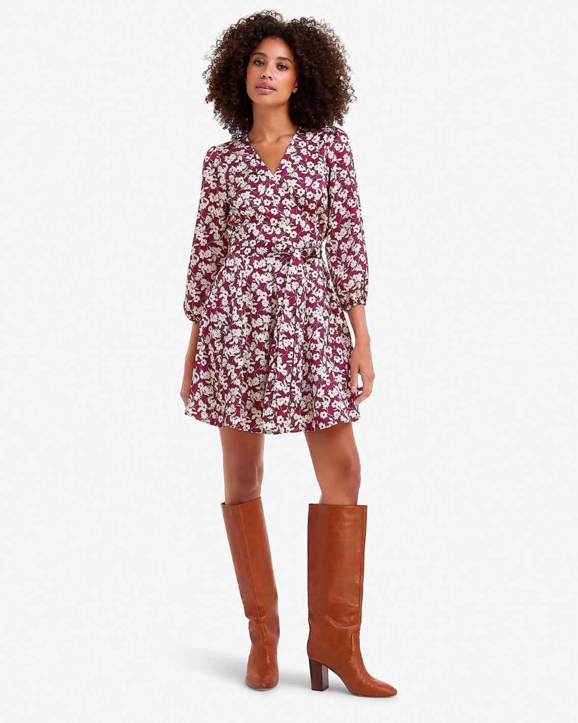 Jordan Long-Sleeve Wrap Dress – Alternate Satin | Draper James Trusted