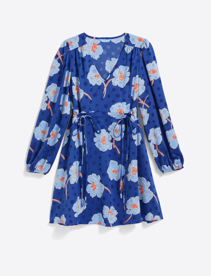 Kellie Babydoll Dress in Printed Dot Jacquard | Draper James Special Offer