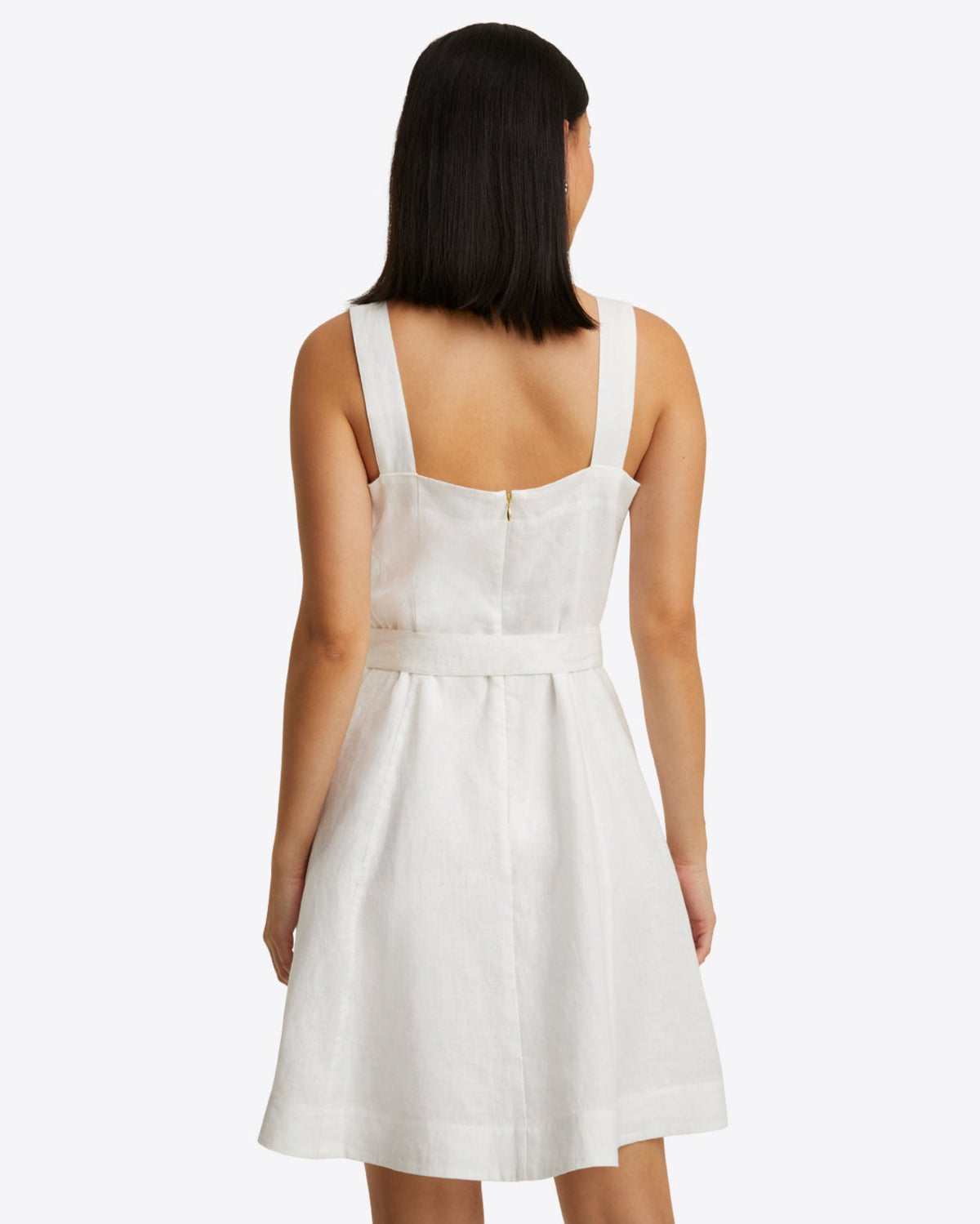 Kylie Love Circle Mini Dress in Linen | Draper James Essential