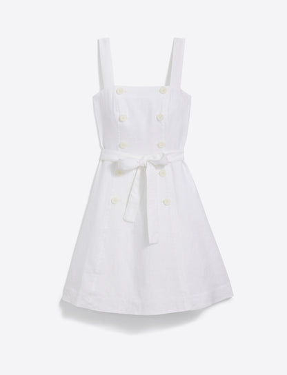 Kylie Love Circle Mini Dress in Linen | Draper James Essential
