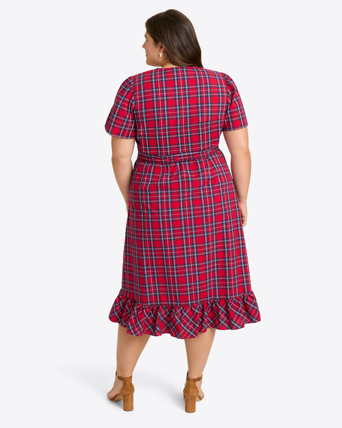 Reba Midi Wrap Dress in Angie Plaid | Draper James Great Value