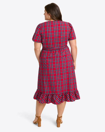 Reba Midi Wrap Dress in Angie Plaid | Draper James Great Value