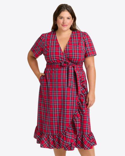 Reba Midi Wrap Dress in Angie Plaid | Draper James Great Value