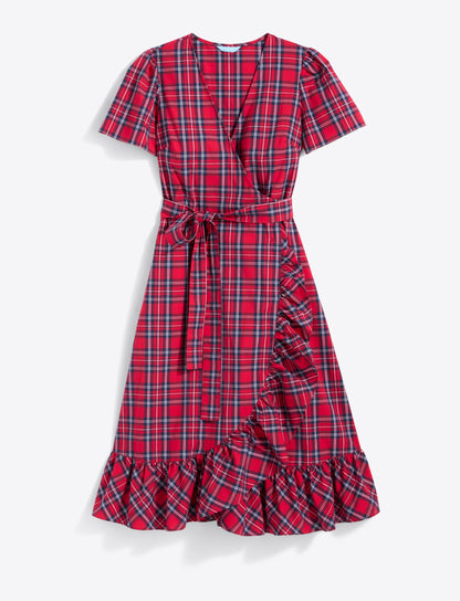 Reba Midi Wrap Dress in Angie Plaid | Draper James Great Value