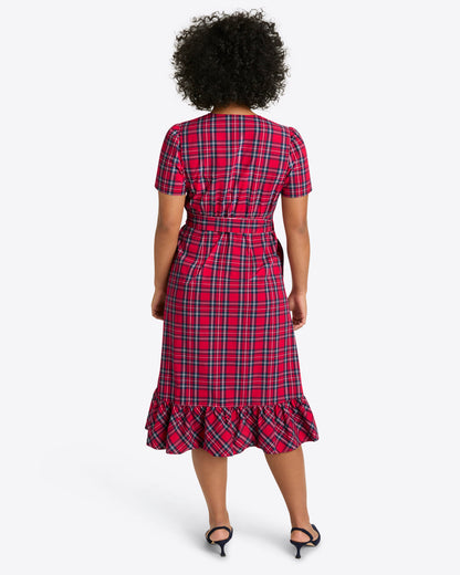 Reba Midi Wrap Dress in Angie Plaid | Draper James Great Value