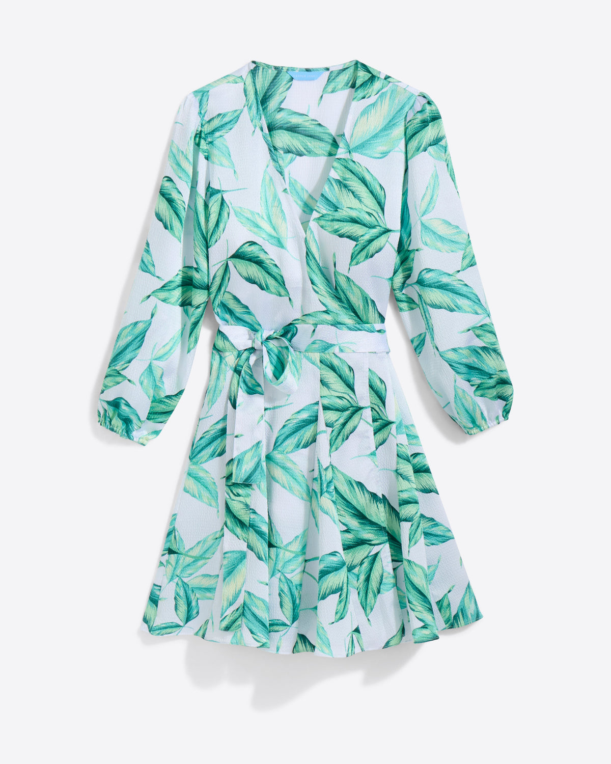 Jordan Long-Sleeve Wrap Dress in Hammered Satin | Draper James Sale