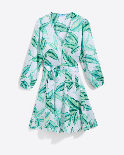 Jordan Long-Sleeve Wrap Dress in Hammered Satin | Draper James Sale