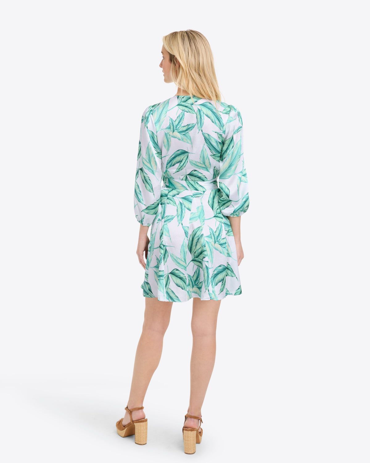 Jordan Long-Sleeve Wrap Dress in Hammered Satin | Draper James Sale