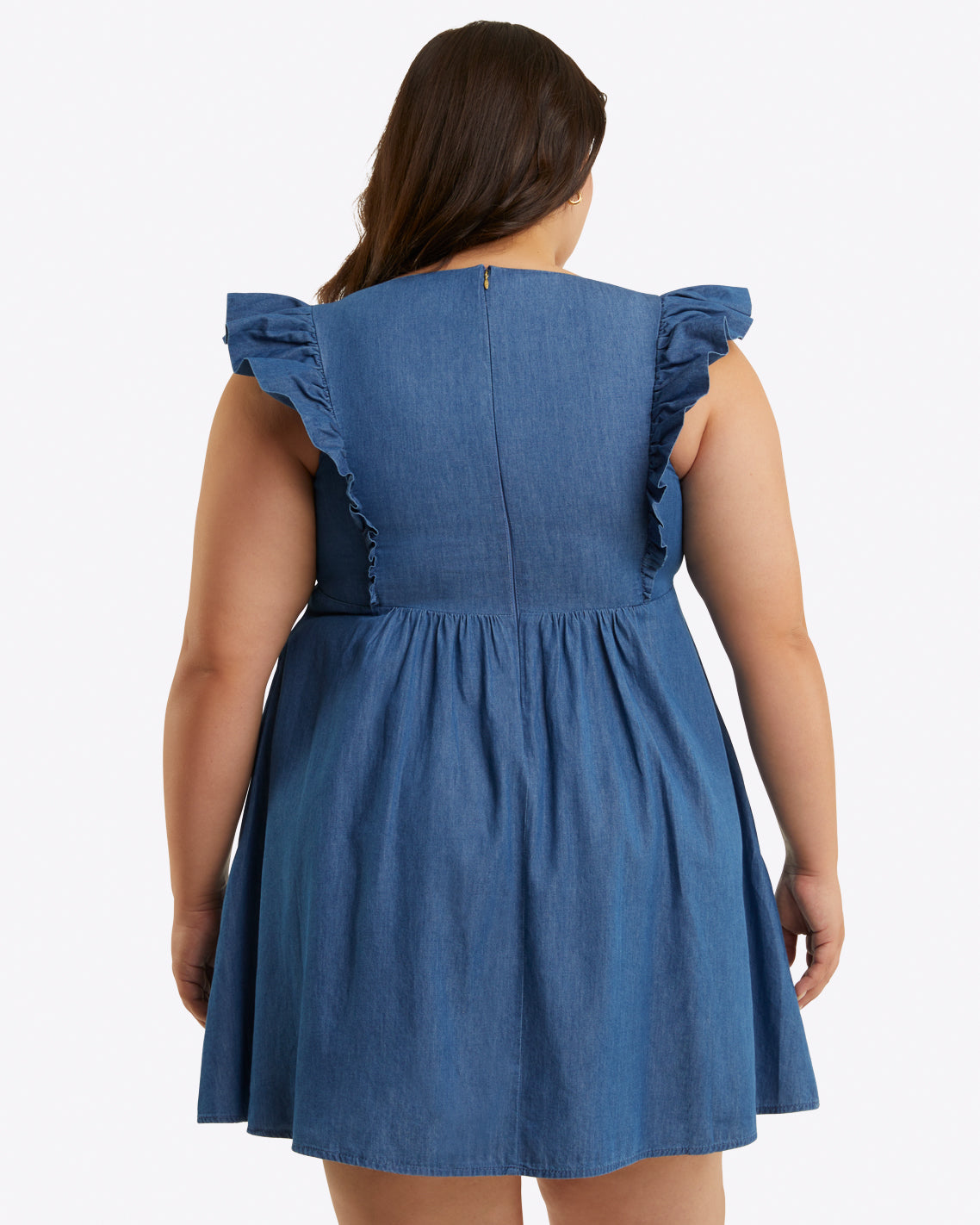Ciara Babydoll Dress in Chambray | Draper James Everyday