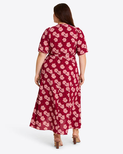 Fiona Wrap Midi Dress in Lurex Crepe | Draper James Recommended