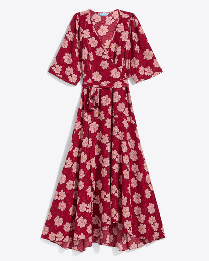 Fiona Wrap Midi Dress in Lurex Crepe | Draper James Recommended