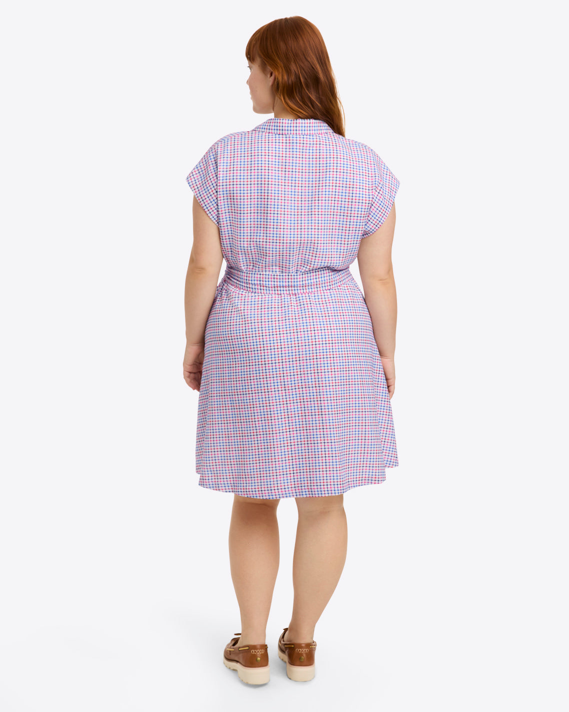 Trisha Shirtdress in Stitched Grid | Draper James Trending