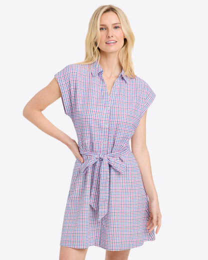 Trisha Shirtdress in Stitched Grid | Draper James Trending