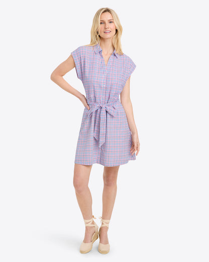 Trisha Shirtdress in Stitched Grid | Draper James Trending