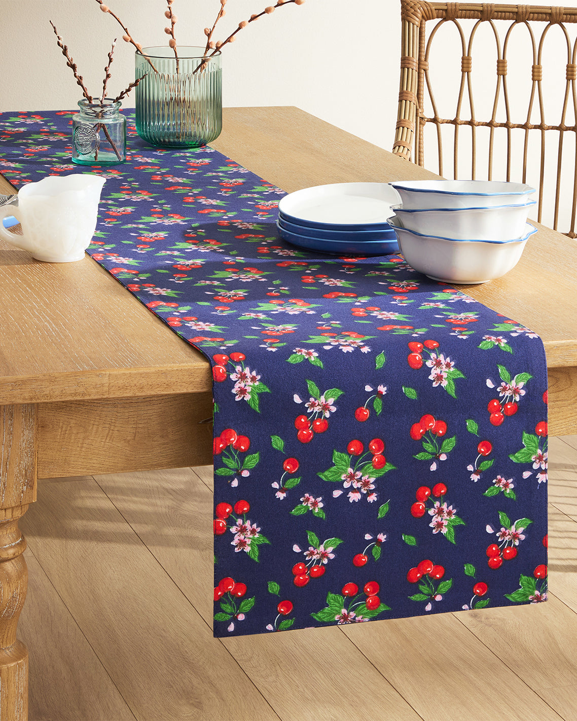 Cherry Blossom Reversible Table Runner | Draper James Signature