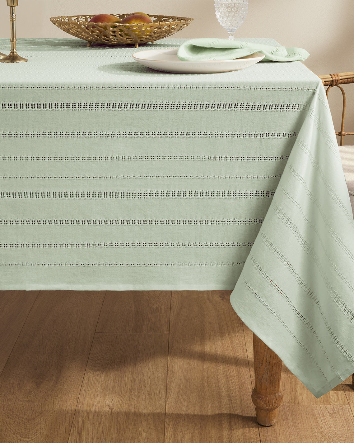 Woven Tablecloth in Sage Green 60x120 | Draper James Sale