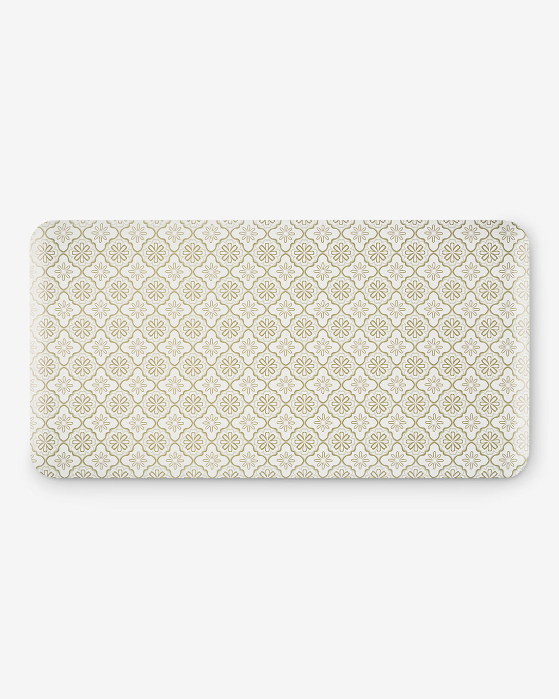 Geometric Floral Kitchen Mat in Natural | Draper James Sale