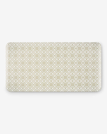 Geometric Floral Kitchen Mat in Natural | Draper James Sale
