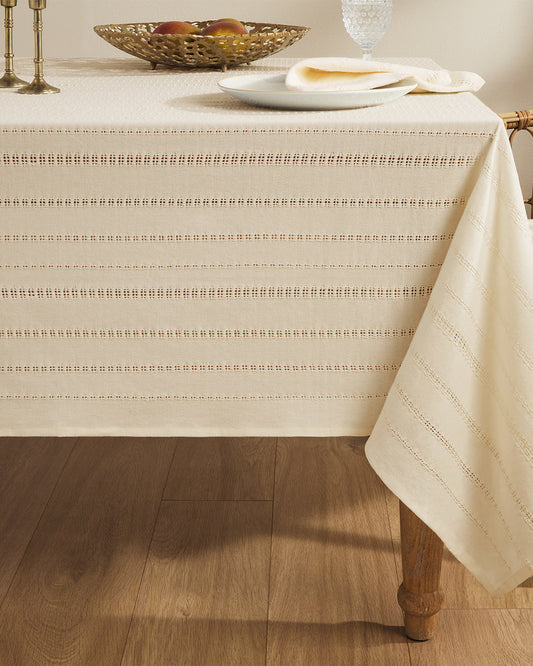 Woven Tablecloth in Natural 60x120 | Draper James Best Price