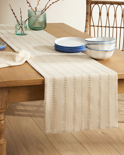 Woven Table Runner in Natural | Draper James New