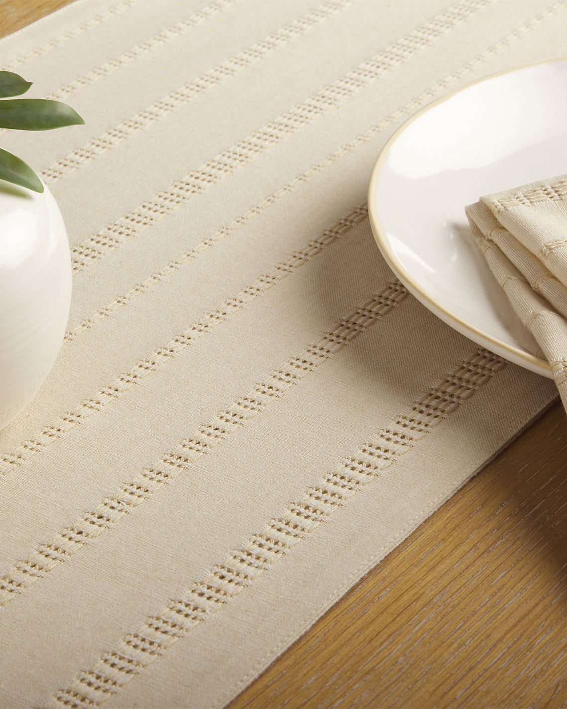 Woven Table Runner in Natural | Draper James New