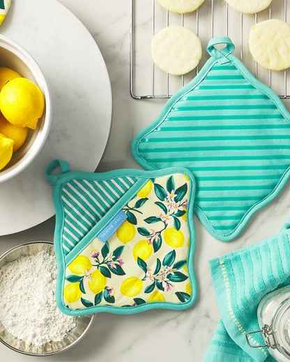 Lemon Blossom Pot Holder Set | Draper James Signature