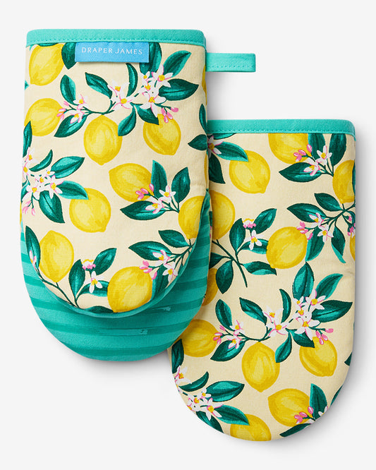 Lemon Blossom Silicone Mini Mitt Set | Draper James New