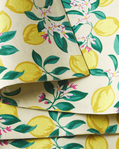 Lemon Blossom Reversible Placemat Set | Draper James Value