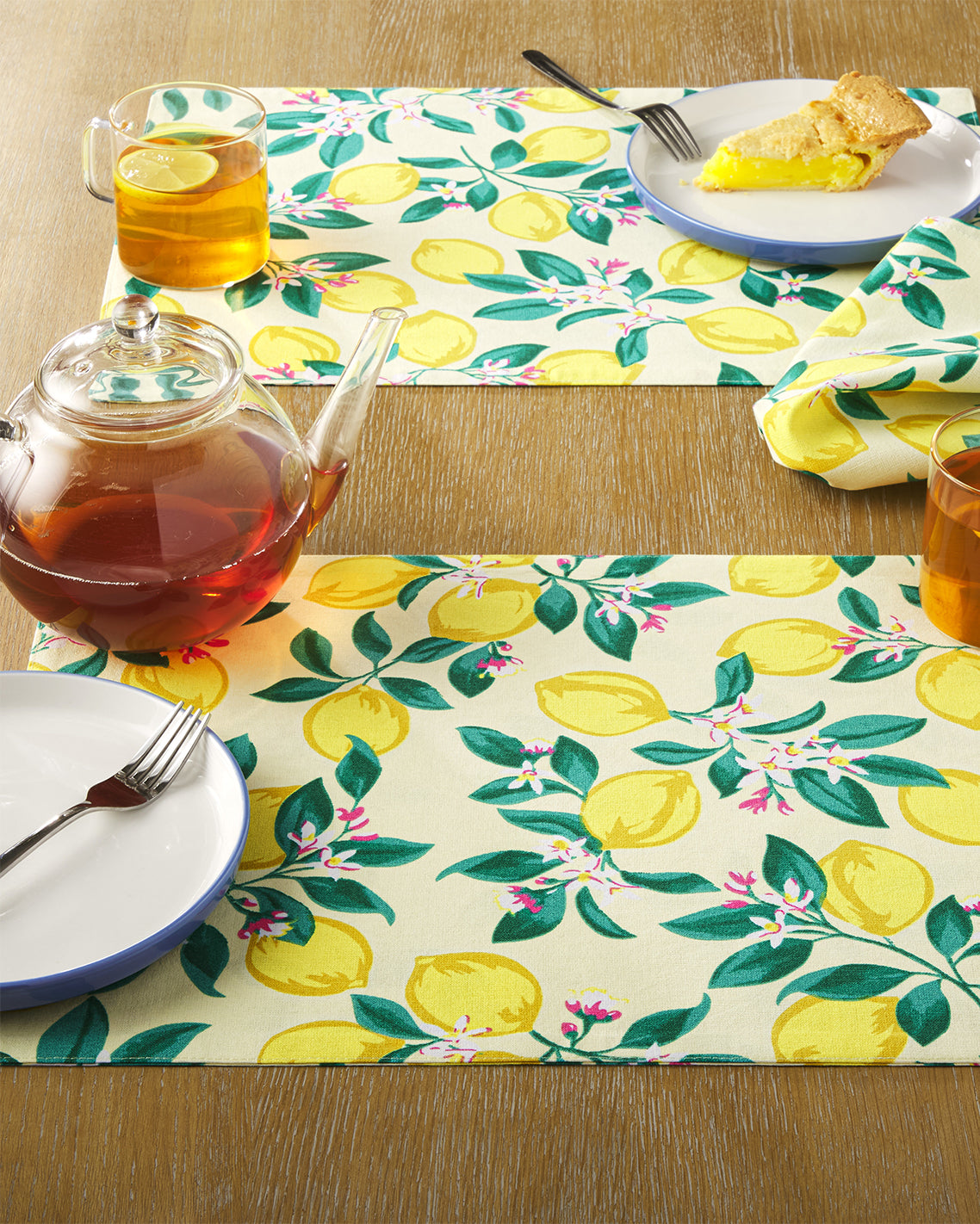 Lemon Blossom Reversible Placemat Set | Draper James Value