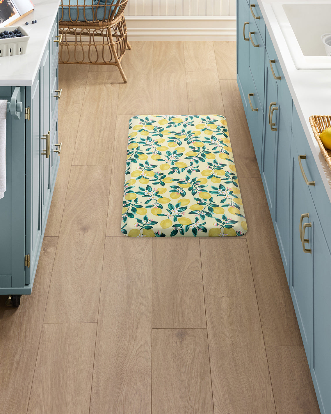 Lemon Blossom Kitchen Mat | Draper James Quality