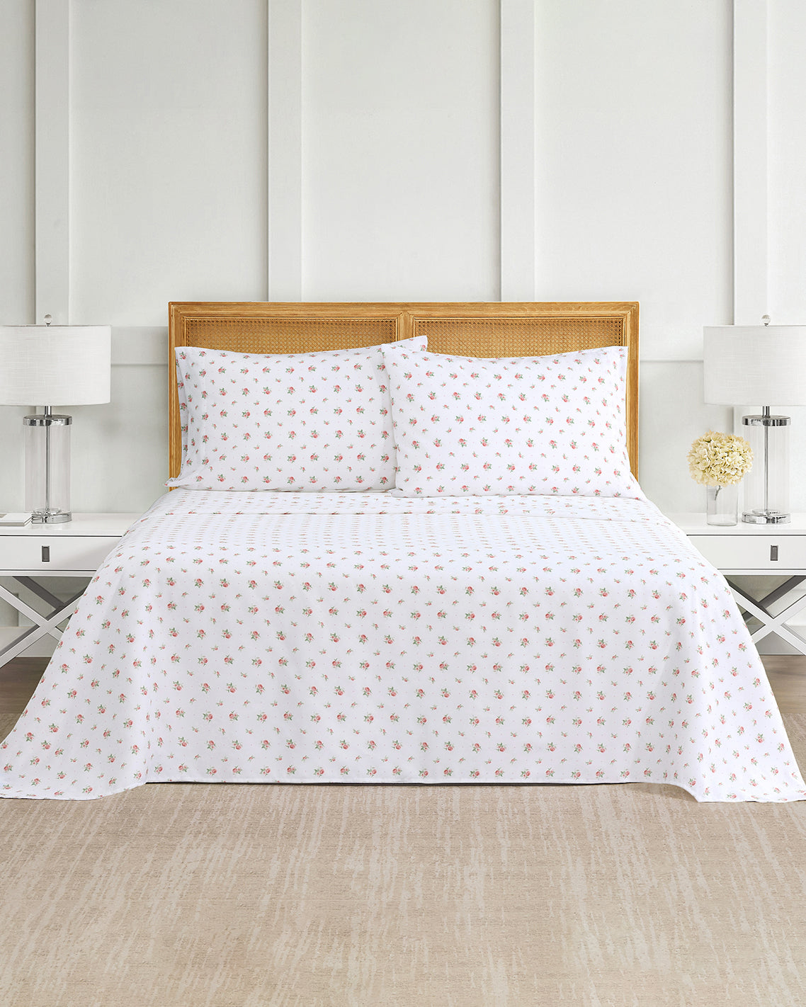Ceraphina Floral Pink Sheet Set | Draper James Smart Buy