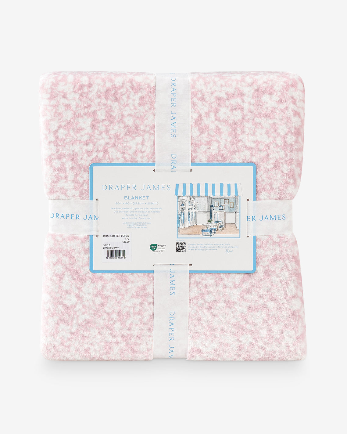 Chalk Pink Velvetloft Blanket | Draper James Signature