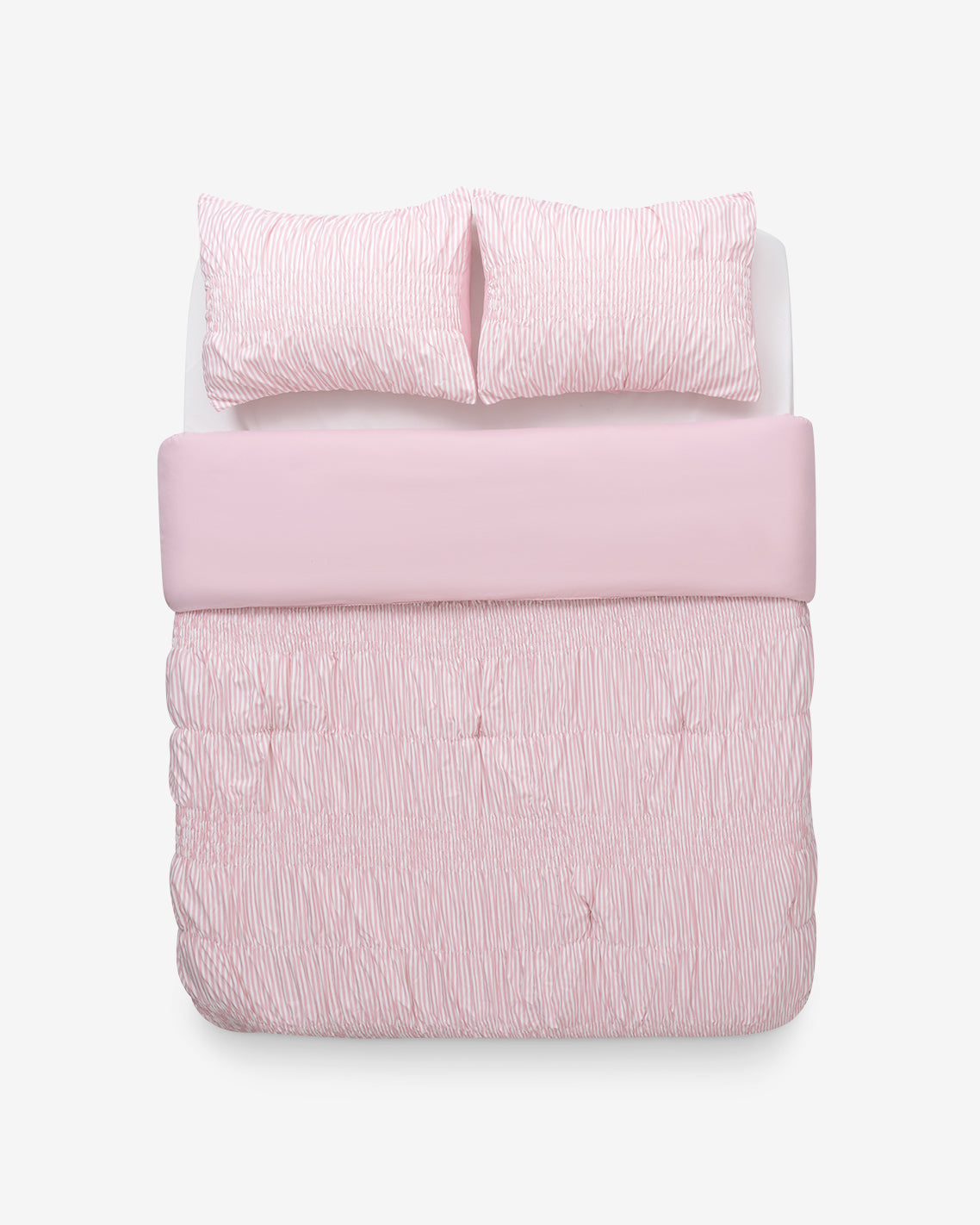 Kara Pinstripe Pink Comforter Set | Draper James Quality