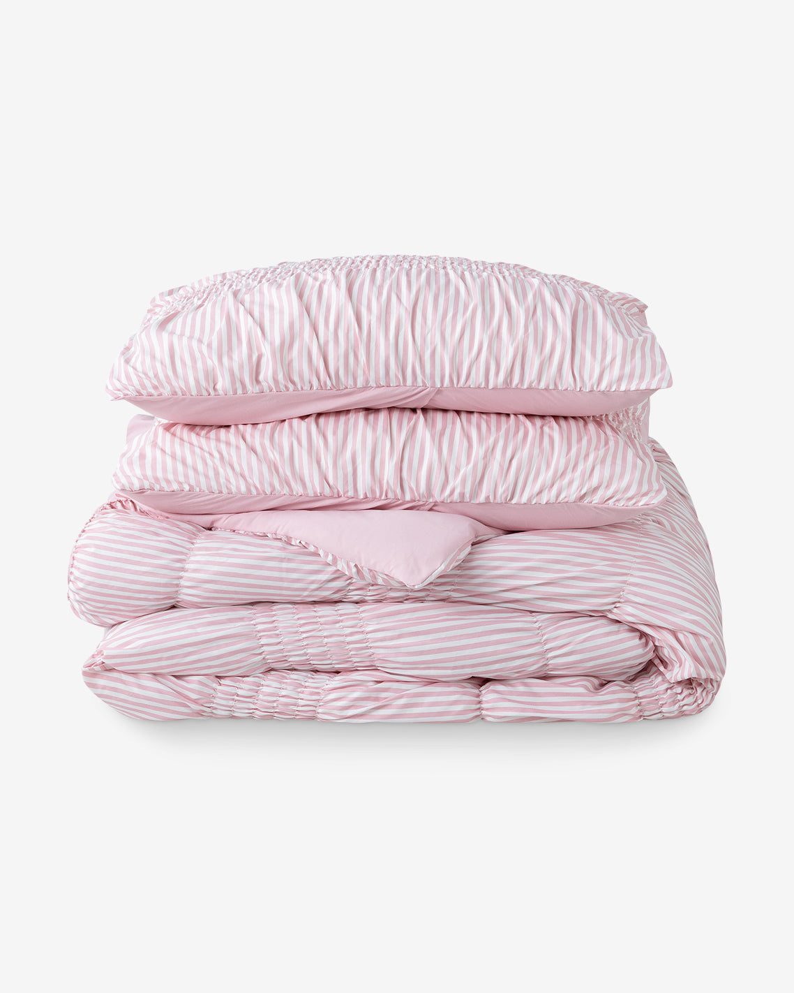Kara Pinstripe Pink Comforter Set | Draper James Quality