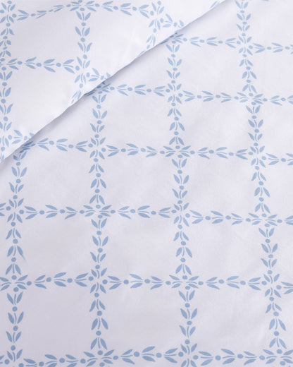 Amy Lattice Cotton Percale Duvet Set | Draper James Deals