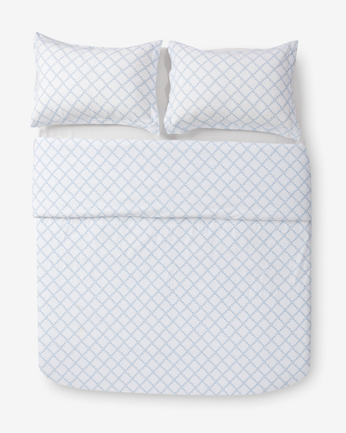 Amy Lattice Cotton Percale Duvet Set | Draper James Deals