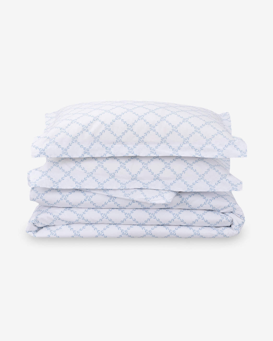 Amy Lattice Cotton Percale Duvet Set | Draper James Deals