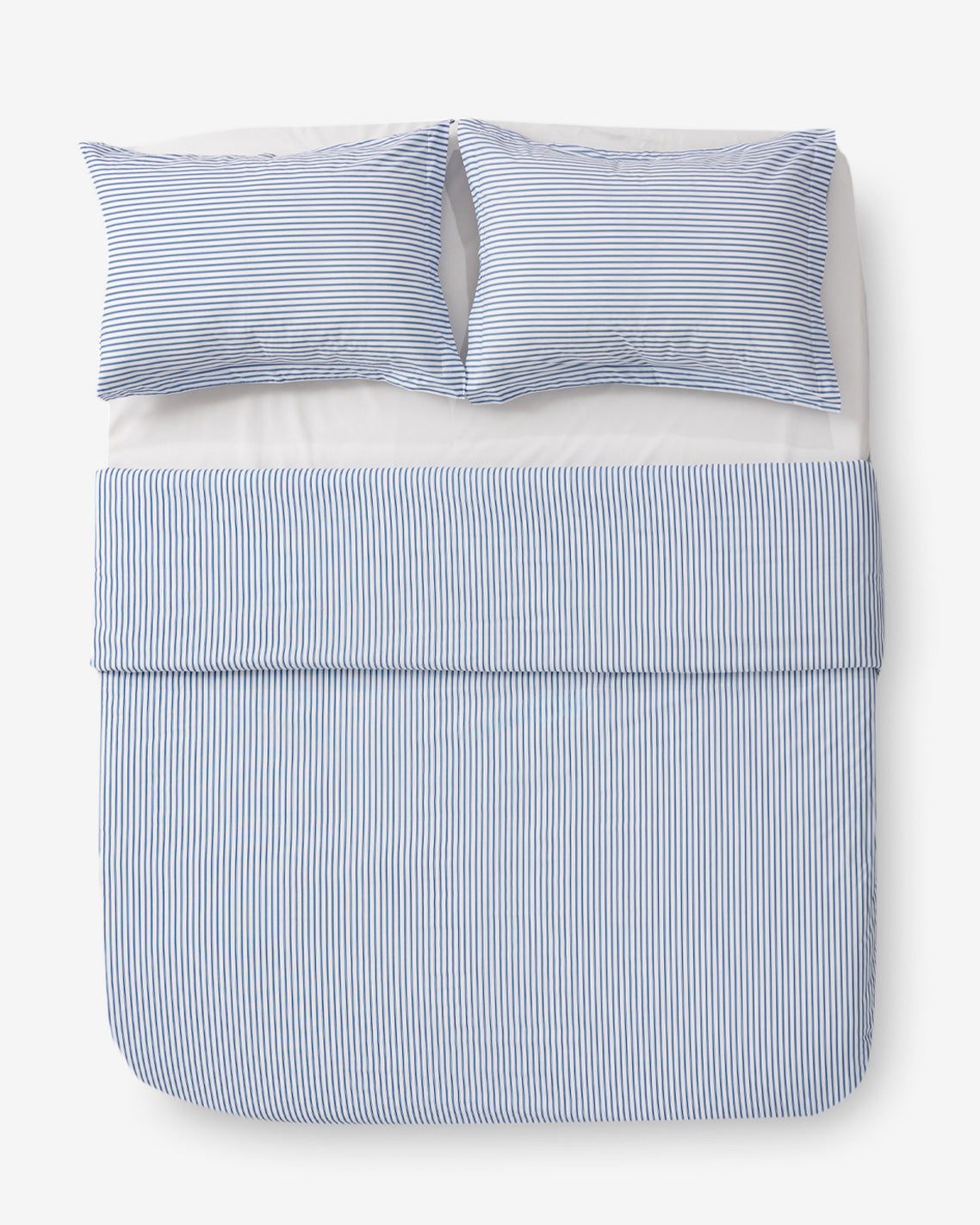 Amy Stripe Cotton Percale Duvet Set | Draper James Essential
